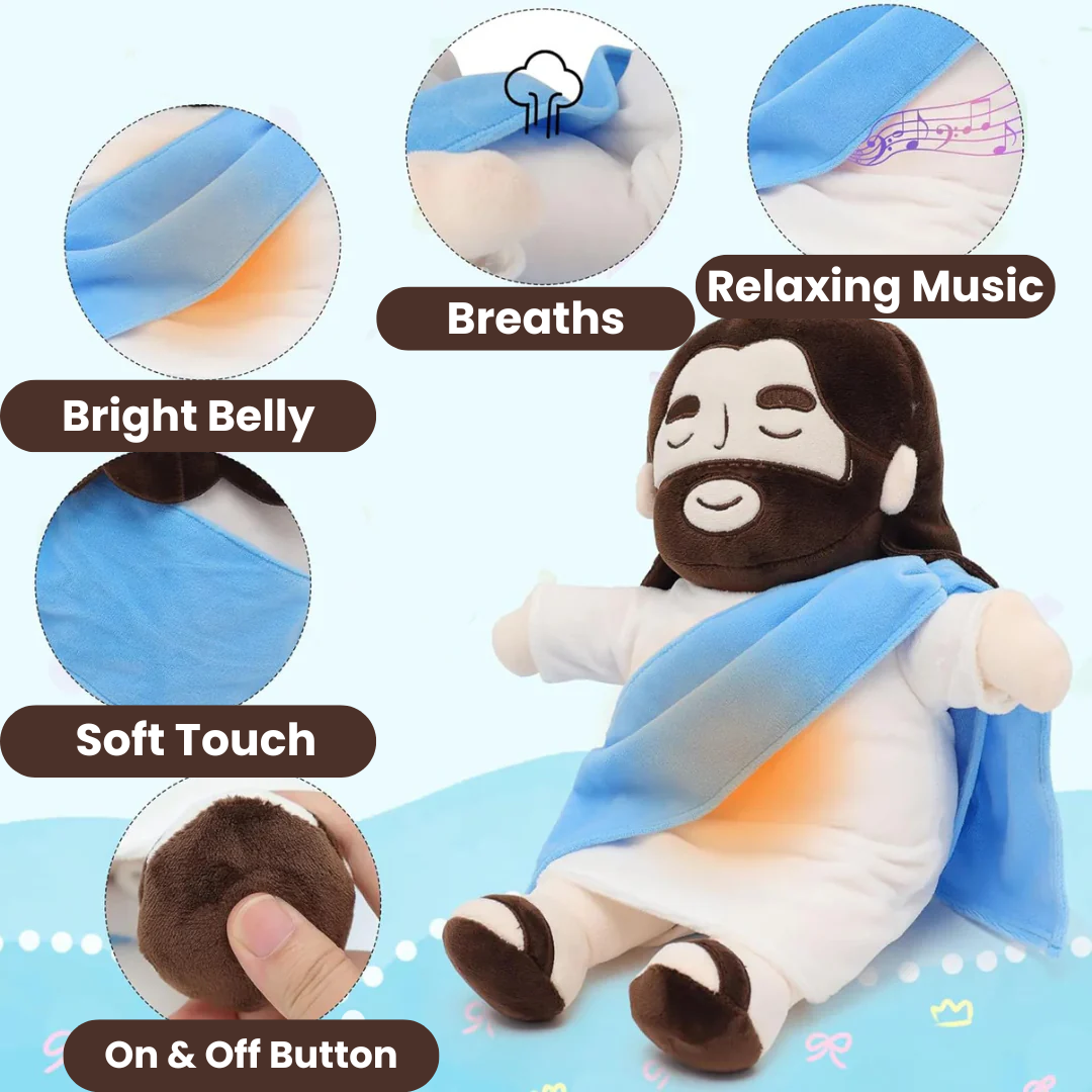 Breathing Jesus Plush, Peaceful Comfort